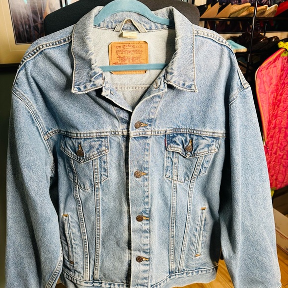 Levi's Vintage Standard Trucker Jacket 70507 Rugged Distressed Size XL - Picture 4 of 10